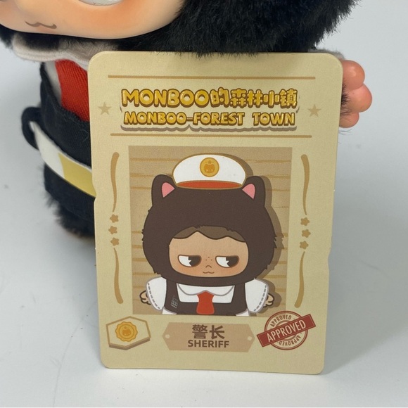 Monboo Forest Town blind box Sheriff plush with vinyl face - Picture 4 of 5